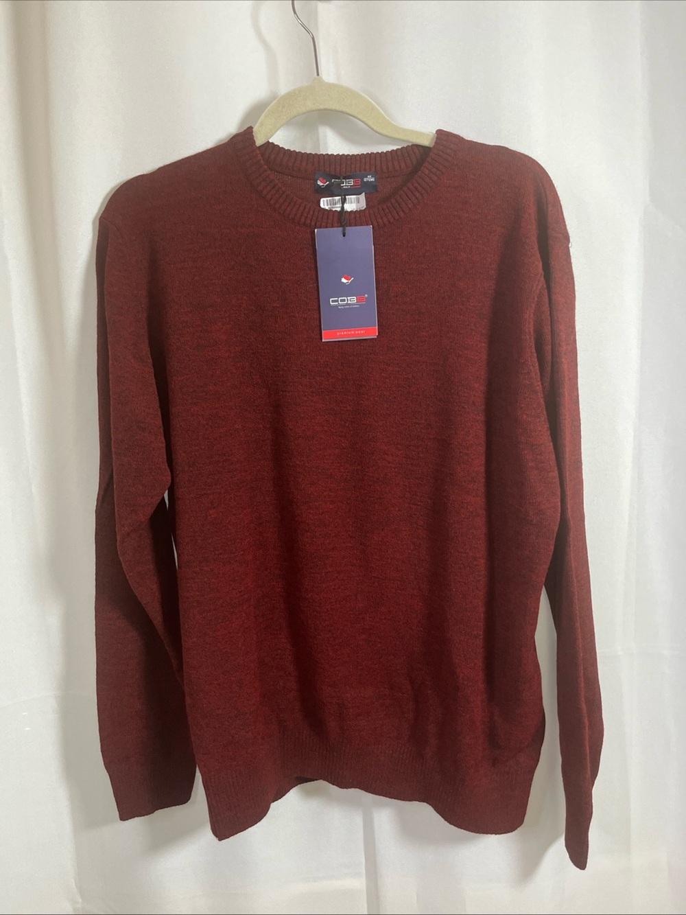 COBB Premium Wear Men’s Pullover Sweater Crew neck Size 107cms Medium  Red NWT